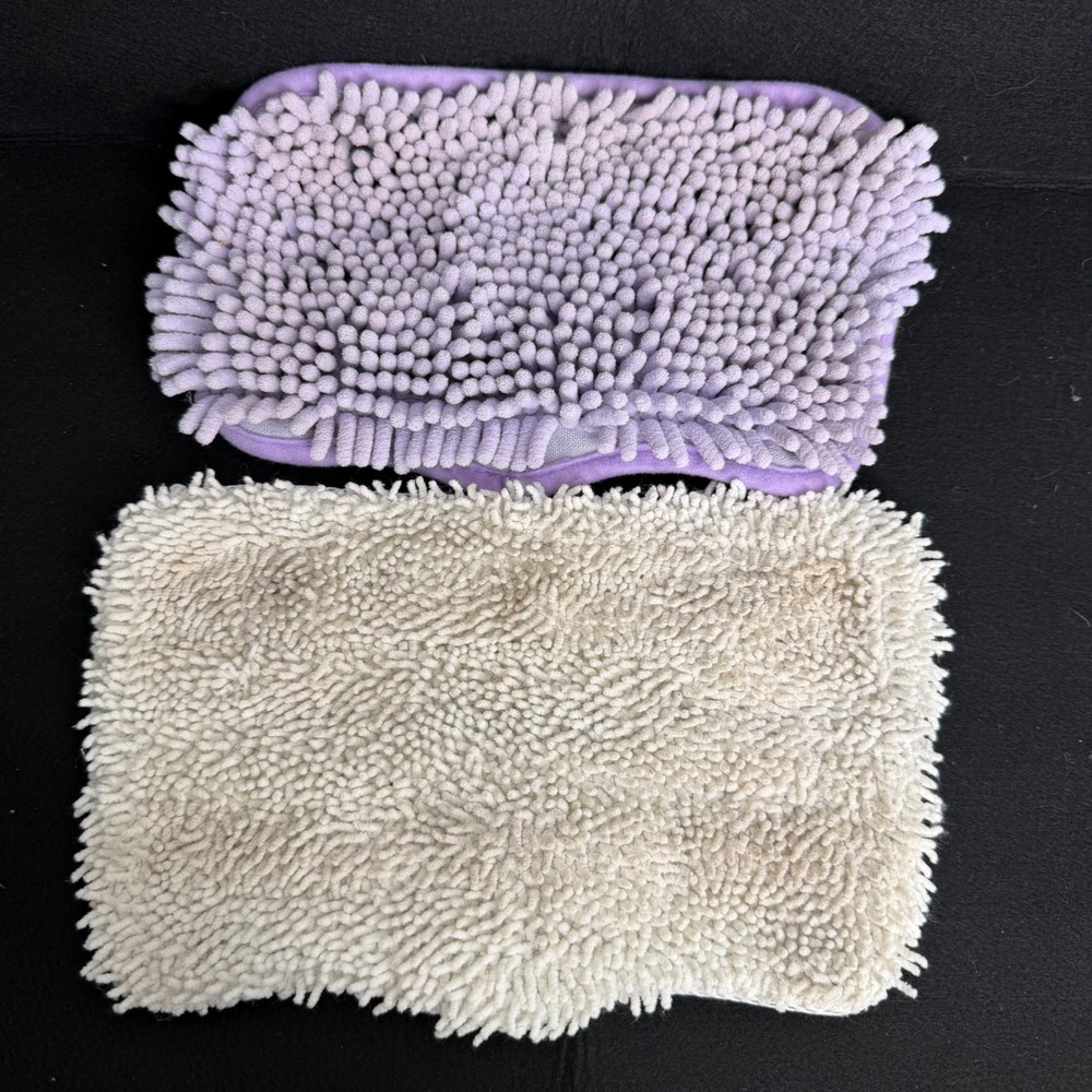 Shark Steam Mop Pads Replacement Microfiber 7"x11" Purple and White Cleaning Pad